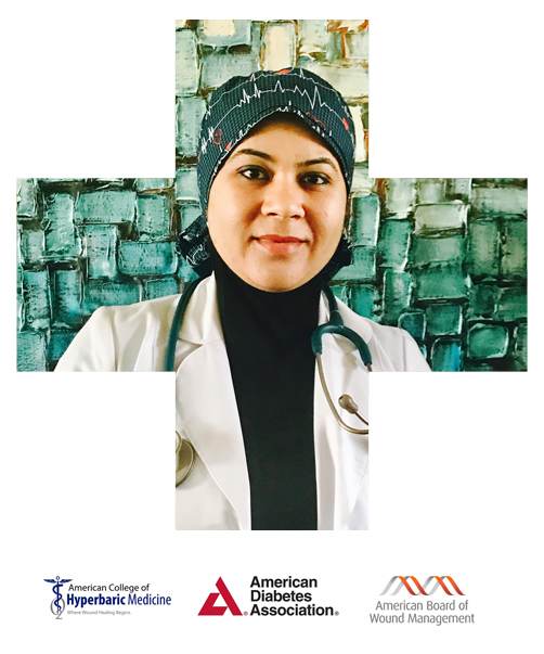 Dr. Hina Rizvi, M.D, C.W.S, Board Certified Wound Care Specialist