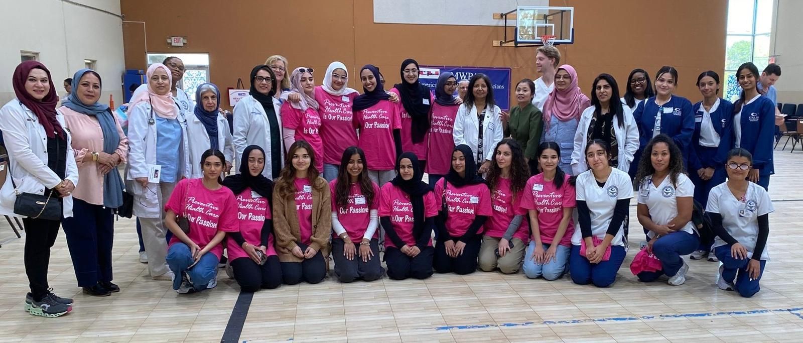 Volunteers and students who staffed the Plano community health fair