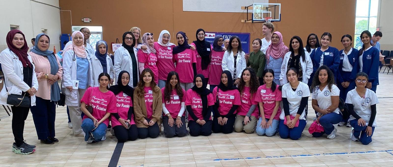 Volunteers and students who staffed the Plano community health fair